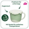 nip 2-in-1 snack box, shatterproof snack cup with lid for