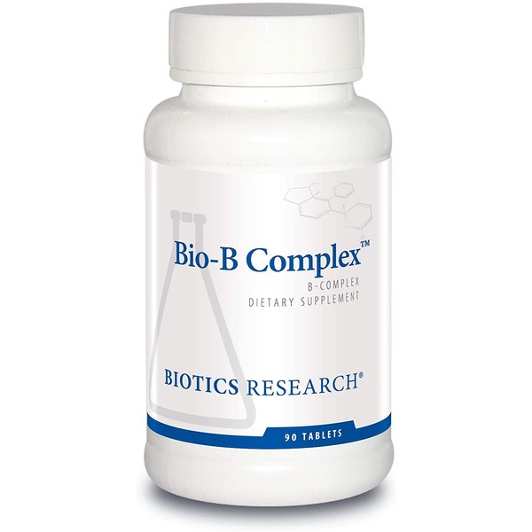 Biotics Research Bio B Complex High Potency B-Complex with Folate and Vitamins B2, B6 and B12 for Energy Production. Supports Cardiovascular Function, metabolic Pathways, Brain Health.