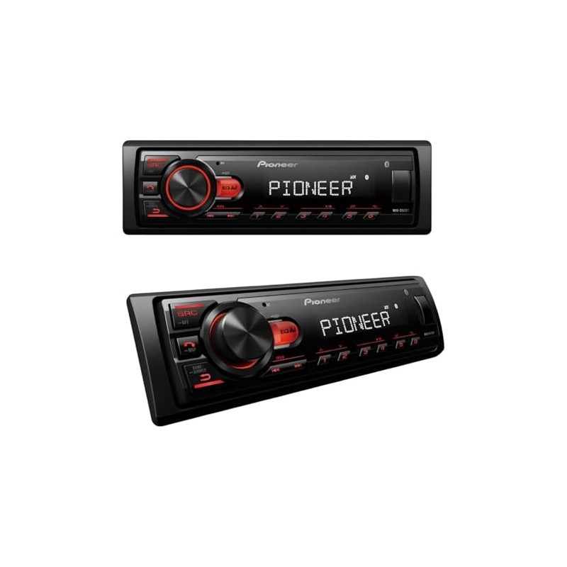 Autoestereo Pioneer, S/CD, Conectividad UBS y Bluetooth, Color Negro, Modelo