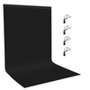 Small Black Screen Backdrops Photo Background for Photography, PULUZ 3.3ft×6.6ft