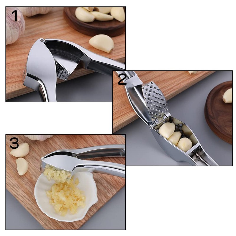 LOYELEY Garlic Press, Garlic Crusher, Garlic Squeezer, Chopped Garlic, Garlic