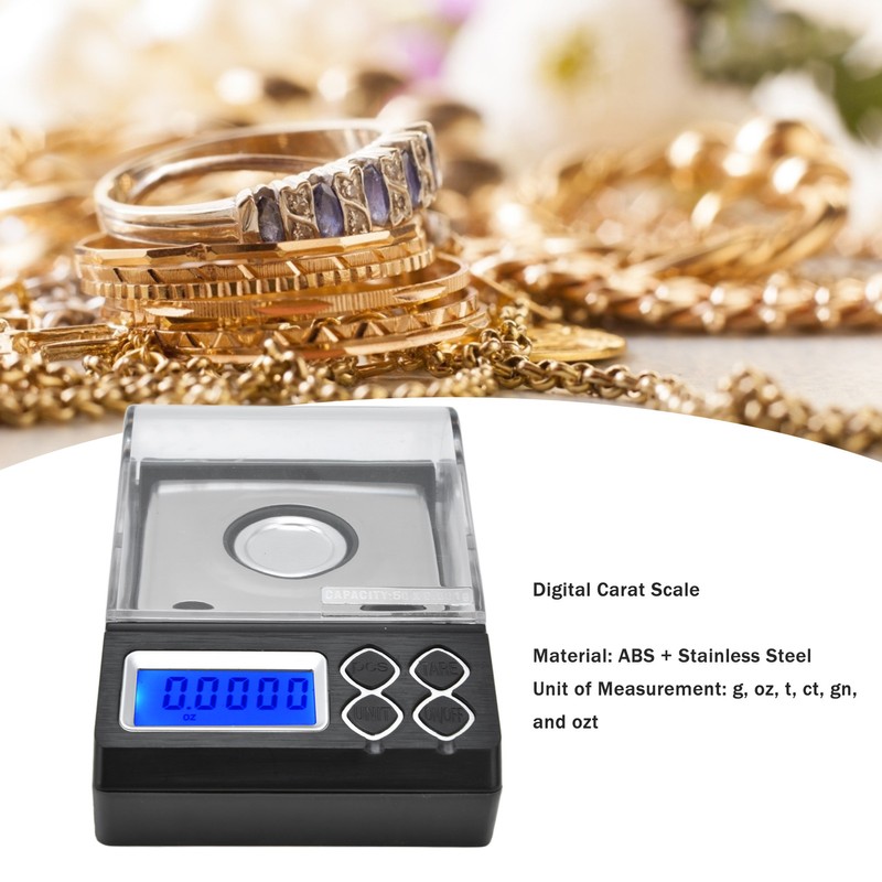 Digital Carat Scale Portable Accurate Digital Milligram Scale for Jewelry