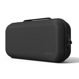 Skull & Co. Maxcarry Case for Steam Deck, ROG Ally & Other Handheld Gaming PCs: Portable Hard Shell Protective Travel Carrying Case With Storage for GripCase SD, GripCase Ally & Accessories- Black