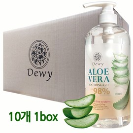 Dewy Aloe Vera Soothing Gel 1000ml (10 Pieces) / Large Size Aloe Gel / Dewy 알로에베라 수딩젤 1000ml 10개알로에젤 대용량