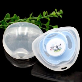 Pack of 3 Portable Dummy Boxes - Transparent Dummy Storage Box for Baby Newborn Travel Home, Dummy Storage Box, Dummy Holder, Dummy Case, BPA-Free