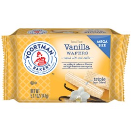 Voortman Bakery Vanilla Wafers, Mega Size, 5.17 oz, Case of 9