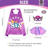 D.Q.Z Superhero-Cape Costume with Tutu Dress, Big Sisters Gifts for