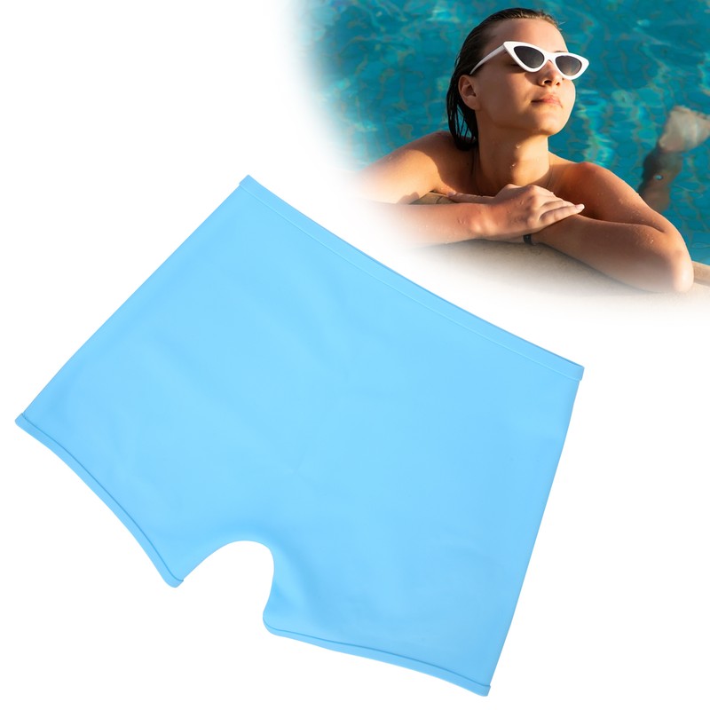 Women Silicone Swim Shorts Summer Waterproof Quick‑Drying Soft Swimming Shorts