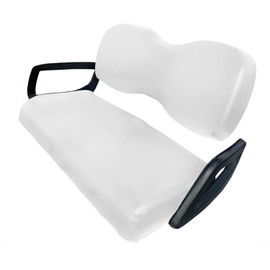 Yamaha Drive/YDR "Staple On" Golf Cart Replacement Seat Cover Set (White)