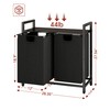 Kitstorack Laundry Basket Organizer, Laundry Hamper with Shelf & 2