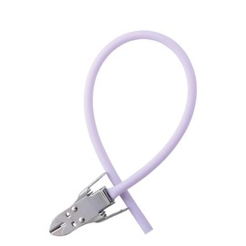 Nursery 9000039A Tourniquet, Latex-Free, With Metal Clip, Quick Release Pin, Easy to Put On and Take Off, Hemostatic Band, Silver Clip, Purple