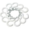 10Pcs White Screw-in Hanging Ceiling Hooks, Vinyl Coated Screw Hooks