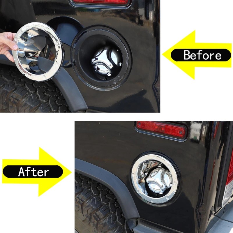 MXtech-23 2003-2009 HUMMER H2 GAS TANK COVER FUEL DOOR BEZEL