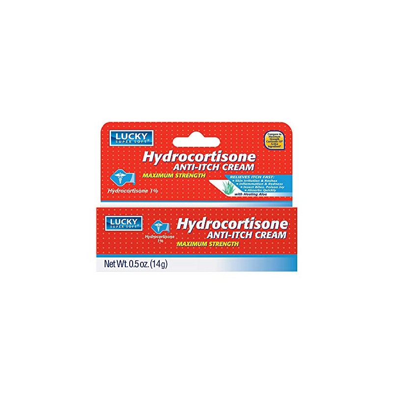 Lucky Super Soft Hydrocortisone, Anti-Itch Creme, 0.5 Ounce