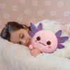 Mewaii 16'' Soft Pink Axolotl Plush Pillow - Adorable Cuddle