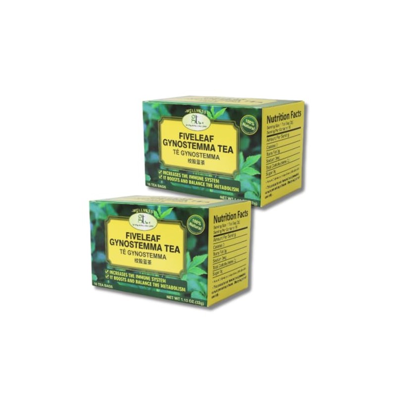 GT Fiveleaf Gynostemma Tea, 1.13 Ounce Box (16 Tea Bags)