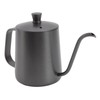 Long Narrow Coffee Kettle Black Stainless Steel Rustproof Small Pour
