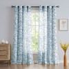 Treatmentex White Blue Curtains for Bedroom 72 inches Long Living