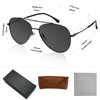 CoolHoney Polarized Aviator Sunglasses for Men: 1.0mm Thick Lenses,Stainless Steel