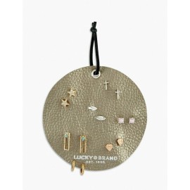 LUCKY BRAND Set of 7 Earrings Gold & Silver Tone BN $45