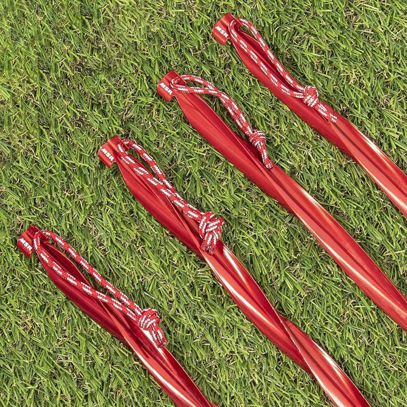 MSR Cyclone 10" Tent Stake, 4 Pack, Red