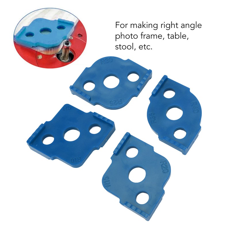 4PCS R Corner Templates Round Angle Radius Jig Routing Template