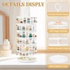 TANOSAN 6 Tier Rotating Earring Holder Organizer Stand Adjustable Plastic
