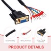 MECCANIXITY DB9 RS232 Serial Cable, 26AWG DB9 Female to Bare