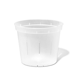 rePotme Orchid Pot - 6 inch Slotted Clear Orchid Pots - 3 Pack (Crystal Clear)
