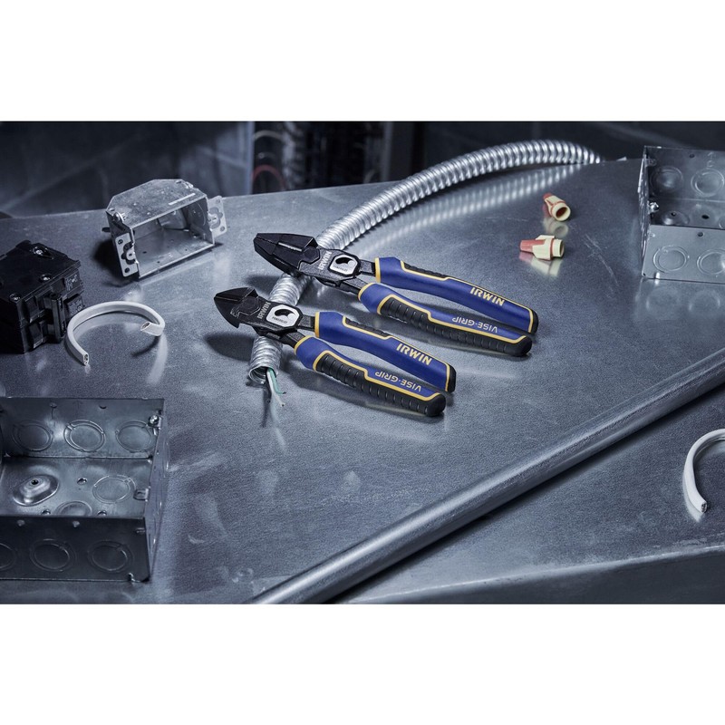 IRWIN VISE-GRIP Pliers, PowerSlot High Leverage Diagonal, 8 Inch (IWHT84001)