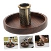 STOBAZA Moxa Sticks Holder Walnut Moxibustion Base for Secure and
