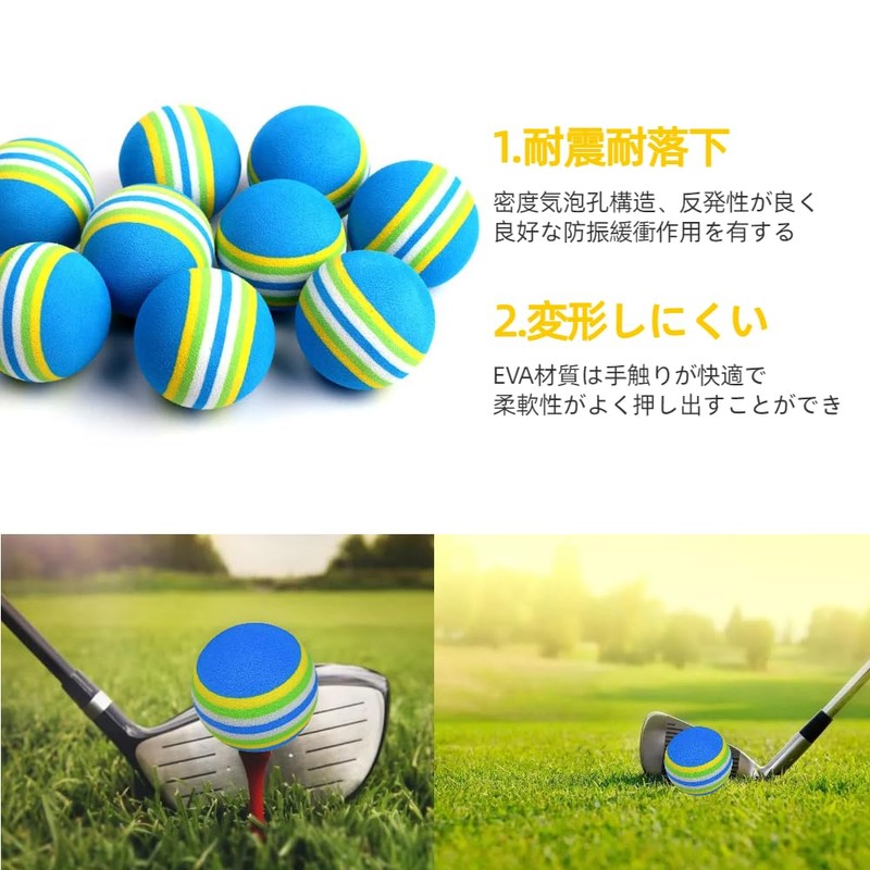KALOLINNA Golf Practice Balls, Golf Practice Equipment, Indoor 20 Pack