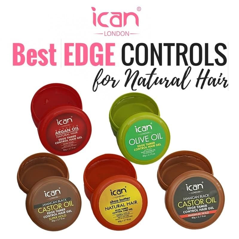 ican London Argan Oil Edge Control Hair Gel Extra Hold