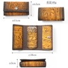 GROOVE GEAR ggs-2020 Key Case, Leather, Genuine Leather, Wood Grain