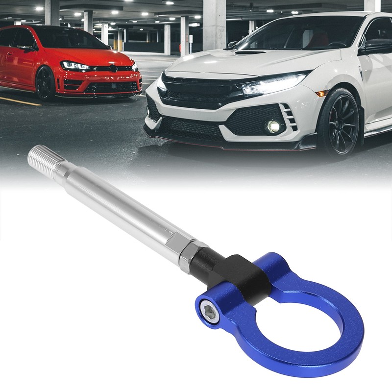 X AUTOHAUX Car Front Bumper Trailer Ring Eye Tow Hook
