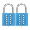sourcing map Combination Padlock, 10-Digit Push Button Padlock 5-Position Locking