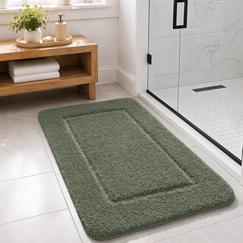 LOCHAS Bathroom Rug Set, Bath Rugs Sets 3 Piece Non
