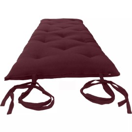 Danfuton Queen Floor Rolling Futon Mattress, Cotton Shikifuton Beds 3x60x80 burgundy