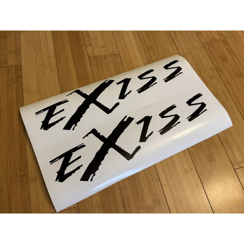 EXISS trailers Trailer Decals 12” (Set of 2) BLACK USA