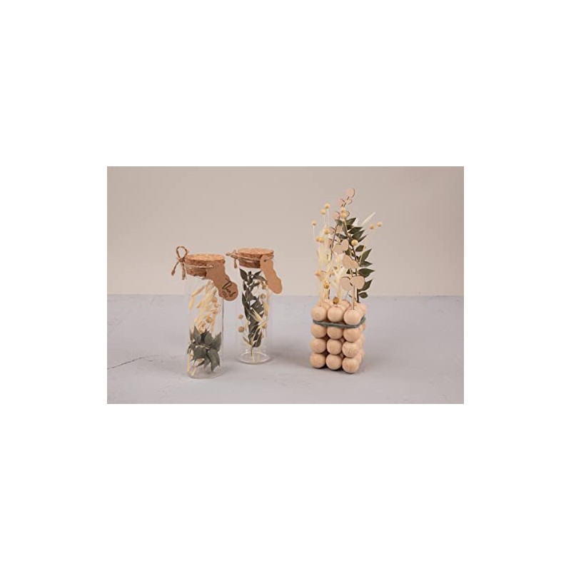 Rayher Mazzo di fiori secchi, verde pino, 18-20cm, bus.blis. 1pz,