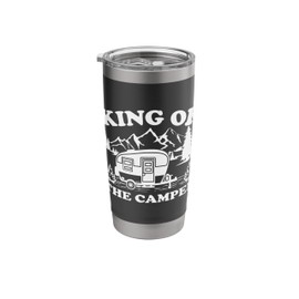 Camping Lover Camper Van King Of The Camper Stainless Steel Insulated Tumbler
