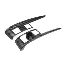 TUCKBOLD 1 Pair Gear Boots Trims Automatic Transmission Shift Panel Stickers for Honda Civic Sedan Hatchback Coupe 2016-2021 Carbon Fiber Pattern Automotive Parts