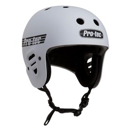 Pro-Tec Full Cut Certified Skateboard Helmet, Ideal for Skateboarding, Bicycling, BMX and Roller Skating, X-Large – White Matte