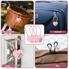 3Pcs 3 Digit Combination Lock for Locker, Pink Heart Lock