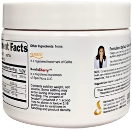 Collagen Beauty Powder™ By Suzy Cohen (3.3 oz) Anti Aging Hydrolyzed Protein Collagen Powder Type I and III for Supple Skin, Shiny Hair & Strong Nails- Unflavored Powder Drink with Verisol- Made in US