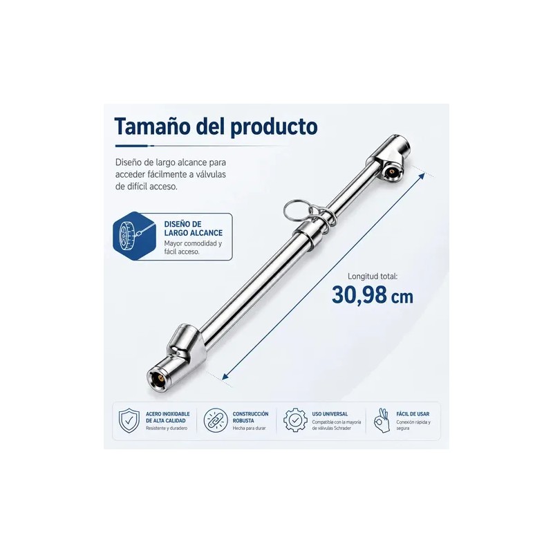 Manómetro Ryvoxel MEA-150X Acero Calibrador 150 PSI Cabeza Doble