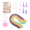 OHPHCALL 1 Set Paper Quilling Kit Paper Strips DIY Craft