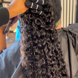FactoryPrice Raw Burmese Curly Human Hair Unprocessed Vietnamese Raw Burmese Curly Indian Curly Human Hair OceanCurly LooseCurlycolor: 1 Natural wavy, Stretched Length: 26 Inches