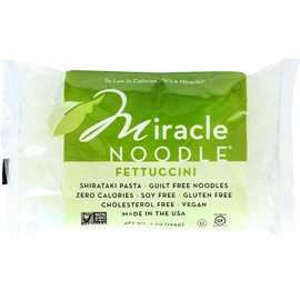 Miracle Noodle Pasta - Shirataki - Miracle Noodle - Fettuccini - 7 oz - case of 6 - Gluten Free - Dairy Free - Wheat Free-Vegan