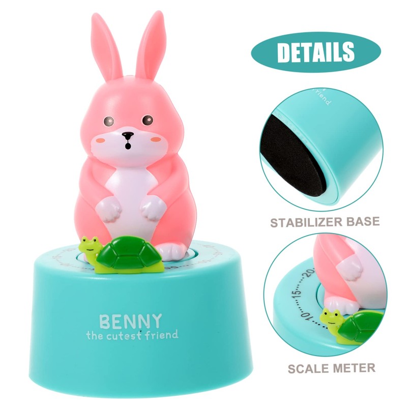 FUNOMOCYA Lovely Mechanical Kitchen Timer Cute Cartoon Countdown Timer for